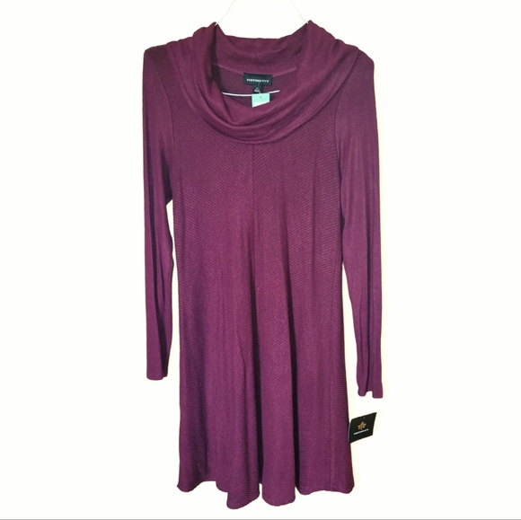 Stitch Fix Dresses & Skirts - NWT Stitch Fix Fortune + Ivy Elisha Cowl Neck Hacci Burgundy Knit Dress